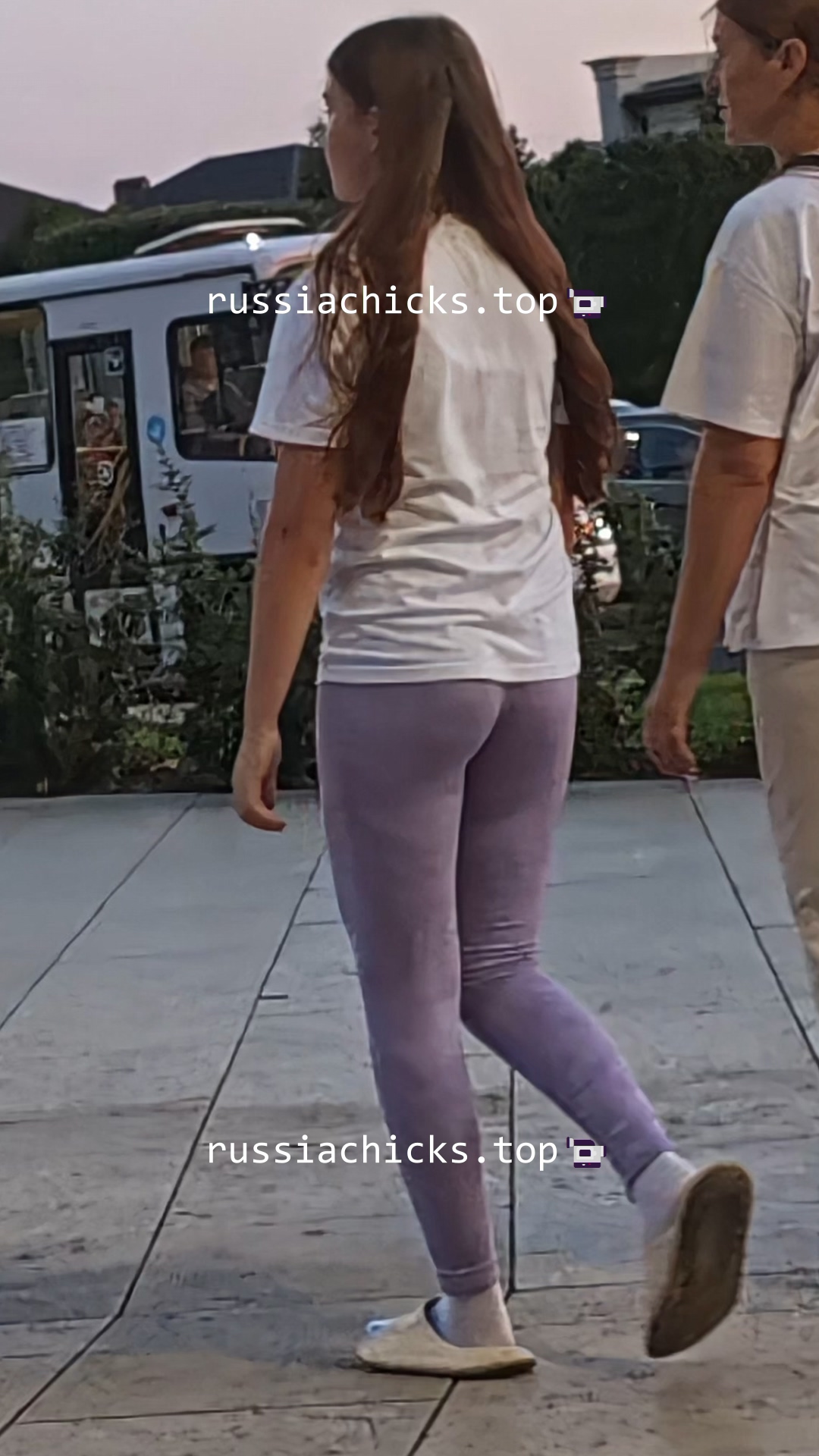 nice teen girl in leggings