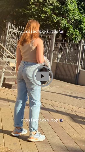 nice teen girl on bus stop