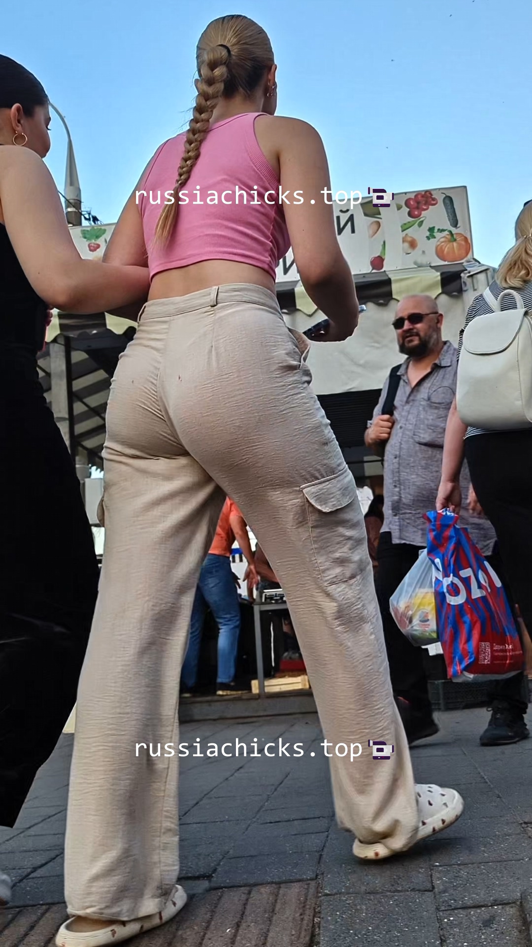 sexy girl and her ass on street