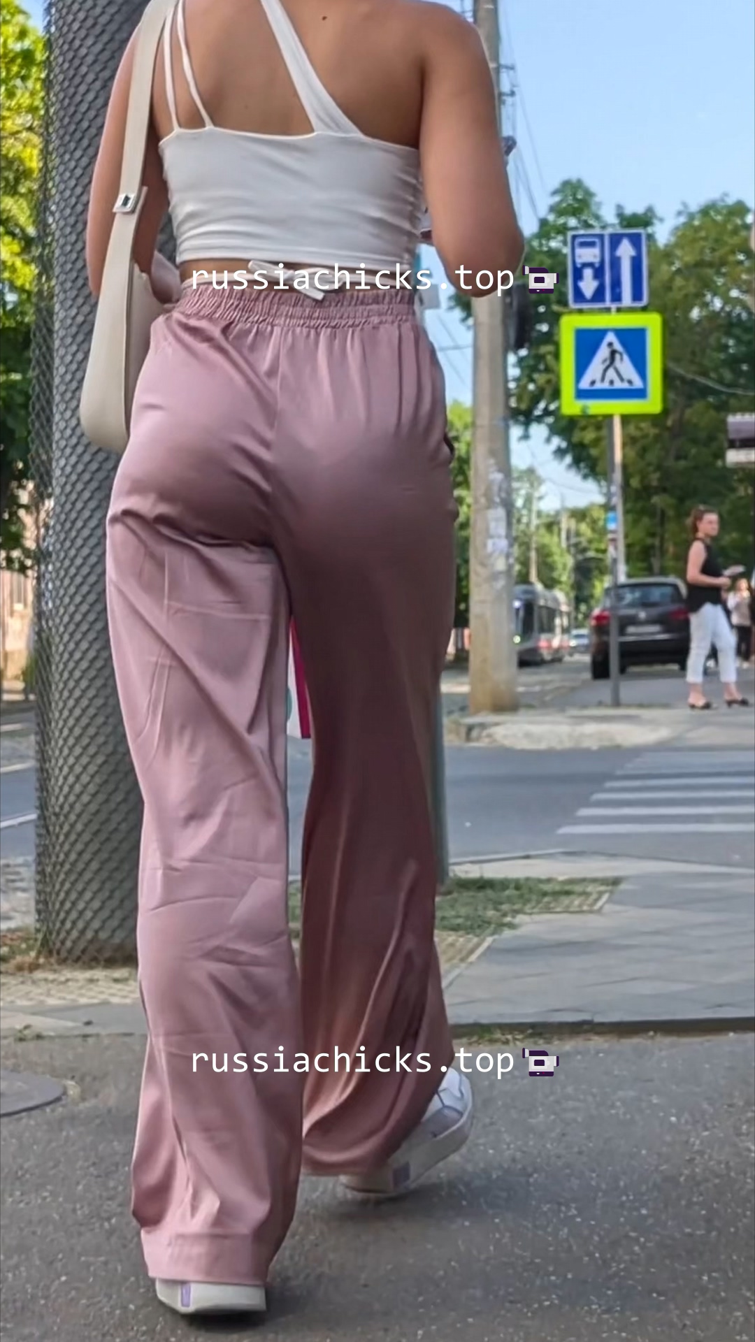 sexy girl and her ass on street